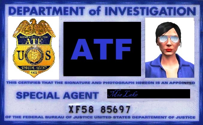 Bureau de l'ATF. Badge10