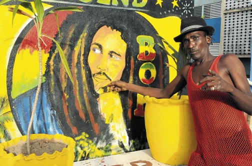 Art on the streets in downtown kingston Jamaica Dsc_9710