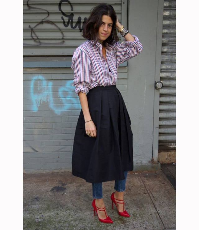 The weirdness we love: Skirt over trousers Skirt_12