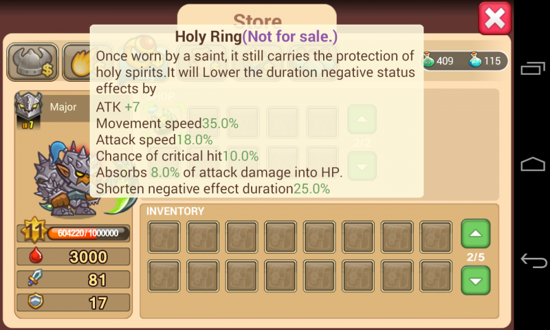 Holy ring : Stats! 20042311