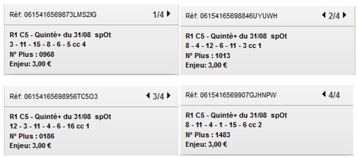 31/08/2014 --- DEAUVILLE --- R1C5 --- Mise 20 € => Gains 0 € Scree163