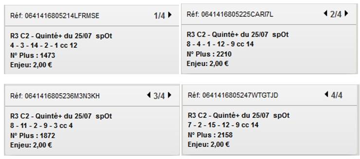 25/07/2014 --- CABOURG --- R3C2 --- Mise 20 € => Gain 0 € Screen62