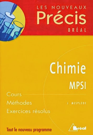 Les nouveaux précis Bréal : Chimie MPSI 97827410