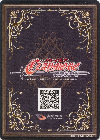 vend cartes Claymore, Yu-Gi-Oh, Dragon Ball Z, Naruto... Claymo10