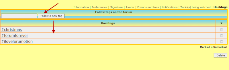 [New option] Hashtags # on your forum 14-08-21