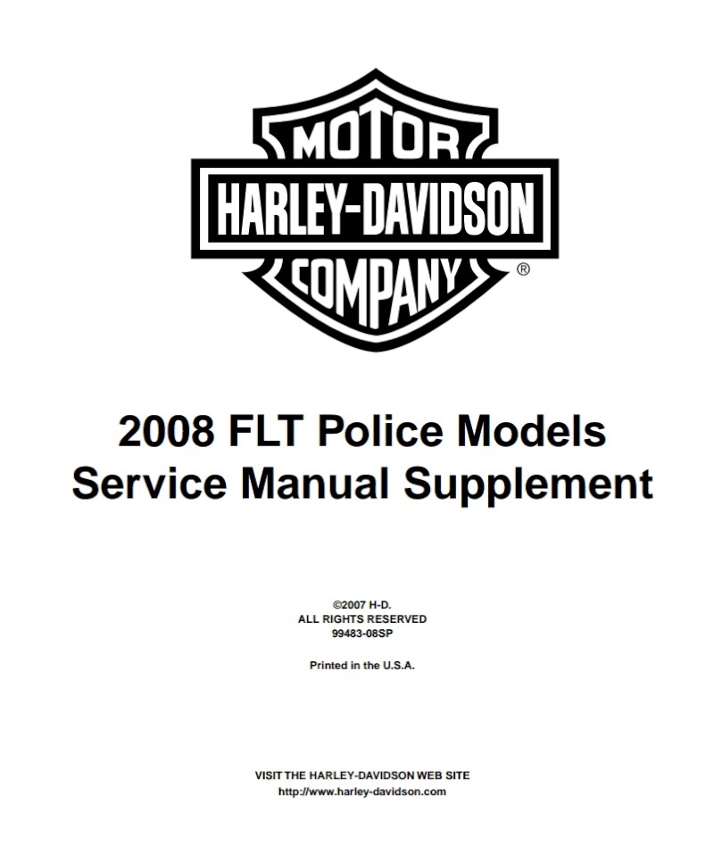 "2008 FLT police models service manual supplement"  Nouvel16