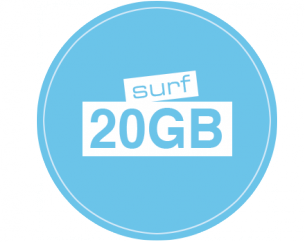 SURFLINE DATA BUNDLE (5MB TO 20MB SPEED ON IDM ) Surf410