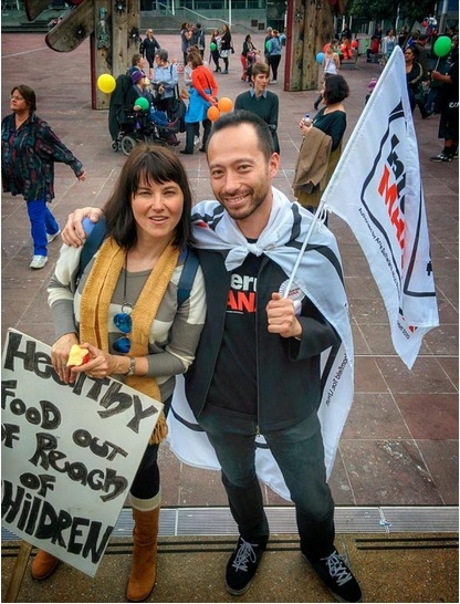 Lucy et la "Child Poverty Action Group March". Tg10