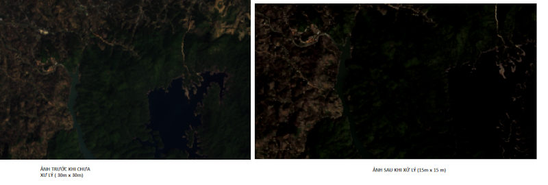 Hướng dẫn tăng chất lượng ảnh Landsat8 (15m x 15 m) phục vụ cho phân loại ảnh 410