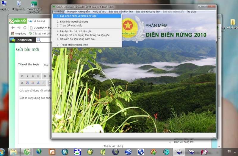 Phần mềm diễn biến rừng CKL Việt Nam Phục vụ công tác theo dõi và xuất biểu diễn biến rừng Untitl23