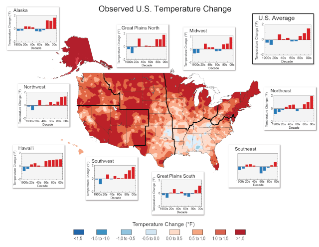 Most of the country is getting hotter Cs_net10