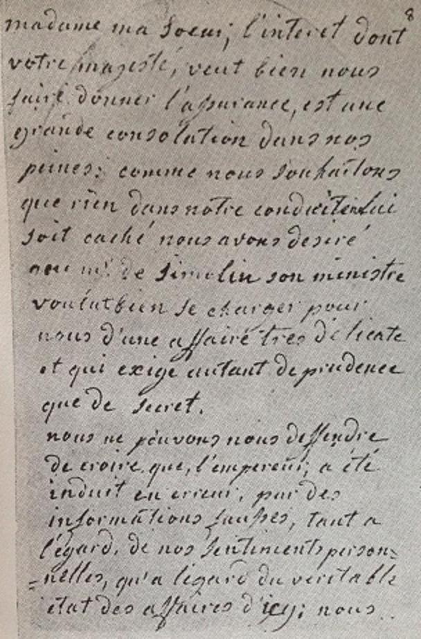Lettre de Marie-Antoinette à Catherine de Russie Cat11