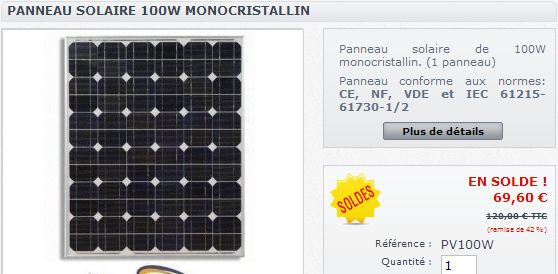 Réalisation d'un cadre photovoltaïque orientable pour injection batteries ou réseau (EDF). Pv_10010