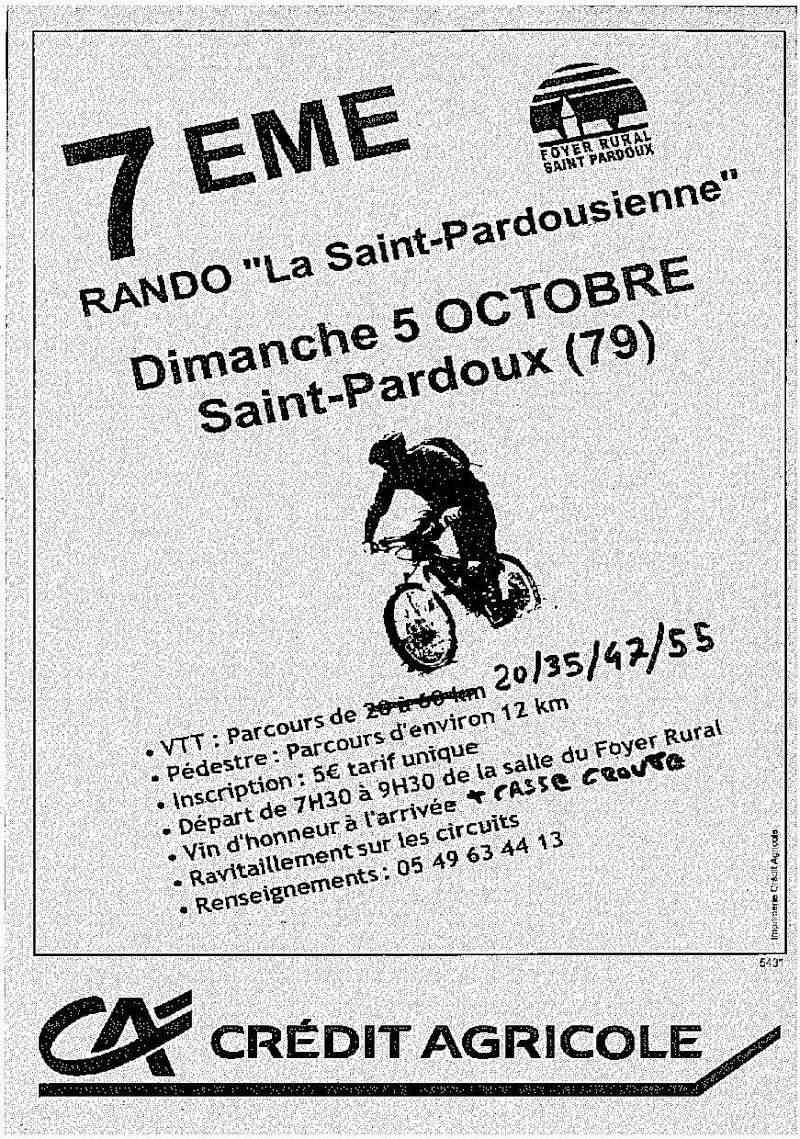 Saint Pardoux (79) 5 octobre 2014 Affich13