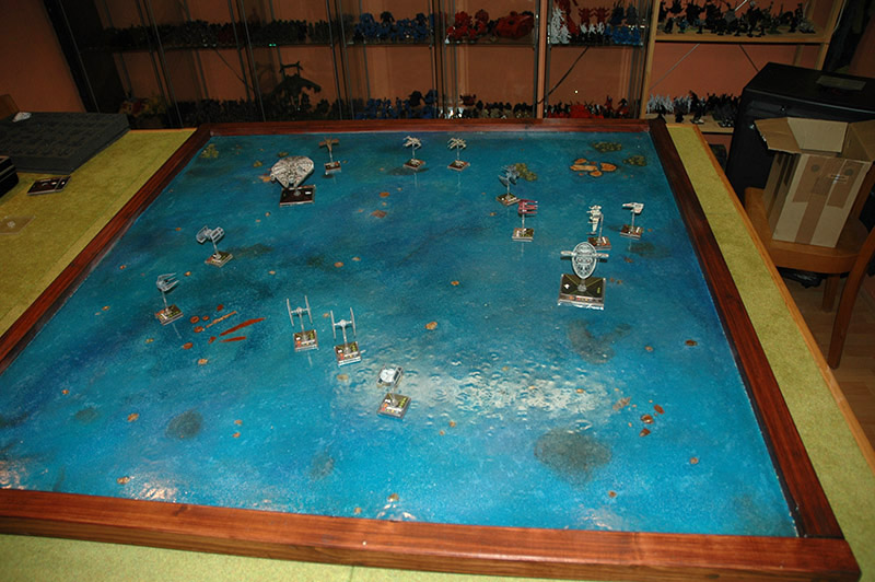 Spielplatte Wasserplanet Manaan ( Gießharz ) Wasser17