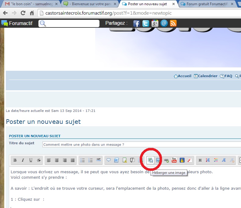 Comment mettre une photo dans un message ? Herber10