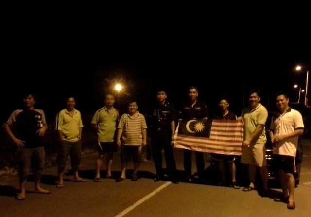 Pasang bendera Hari Malaysia -ogos2014 2014-026