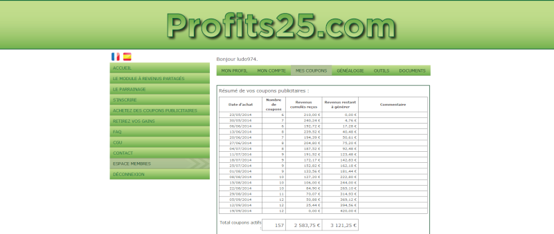 PROFITS25 .com 40% after 16 weeks Profit13