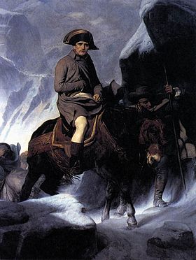 Bonaparte franchissant les Alpes en 1800  280px-10