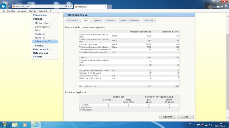 Infostrada Adsl vera Upload ridotto: quanto upload vi spedisce la dslam?? Inform12