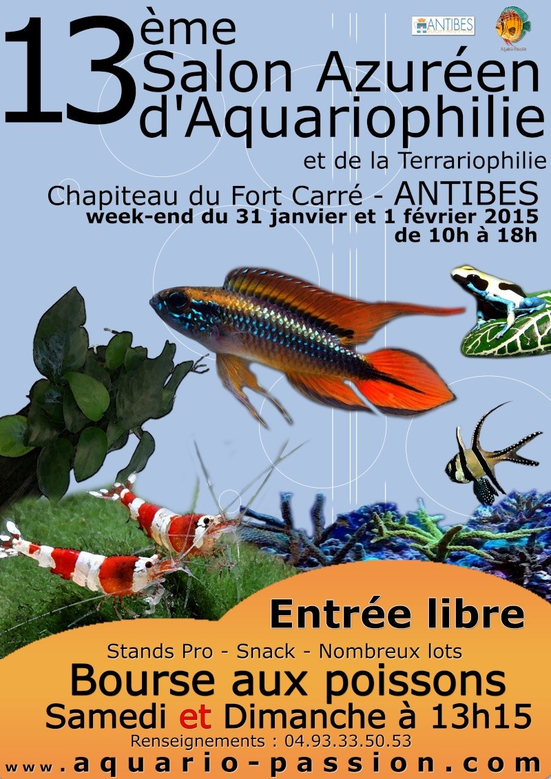 13e Salon d'Aquariophilie et de Terrariophilie d'Antibes Affich10