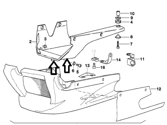 Bellypan attachment frame Bellyp10