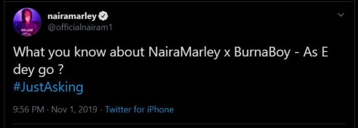 Naira Marley and  Burna Boy Is Set To Drop A New Song Titled “As E Dey Go” 2as10
