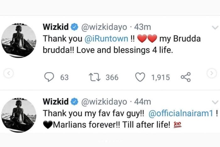 Wizkid Appreciate Naira Marley, Burna Boy, Olamide & Others For The Shutdown of His Show 3-42-710