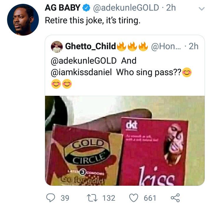 See Adekunle Gold’s Reaction After Being Compared To Kizz Daniel Ag10