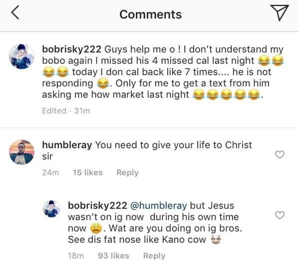 Bobrisky Replies A Fan Who Asked Him To Give His Life To Christ Bobris10