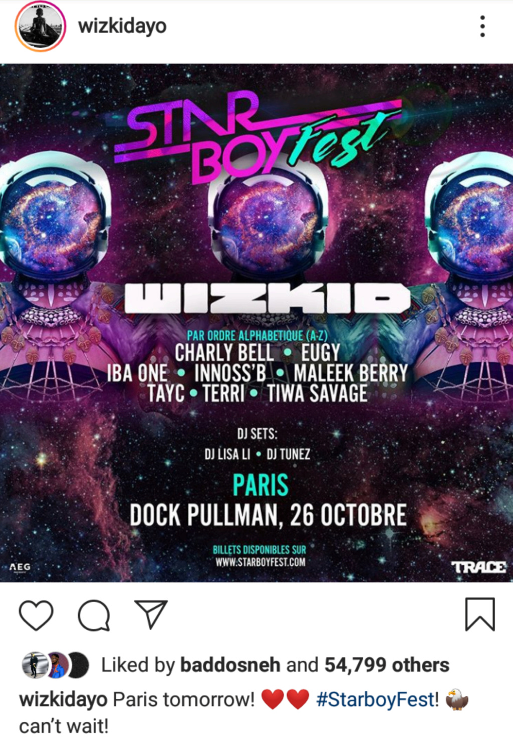 Wizkid Set to Host Another Starboy Fest In Paris Inshot25