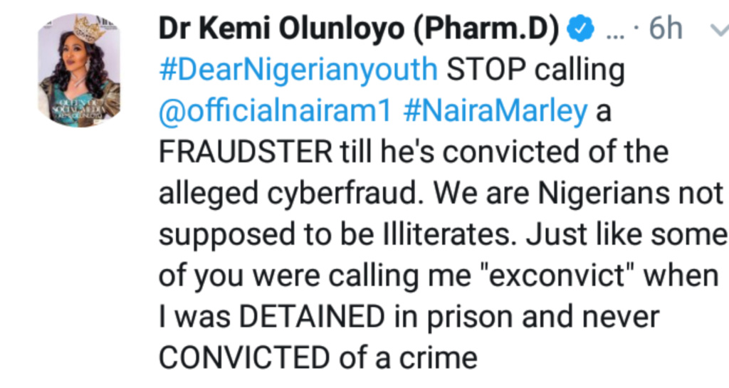 Stop Calling Naira Marley A Fraudster — Kemi Olunloyo Urge Nigerians Inshot32