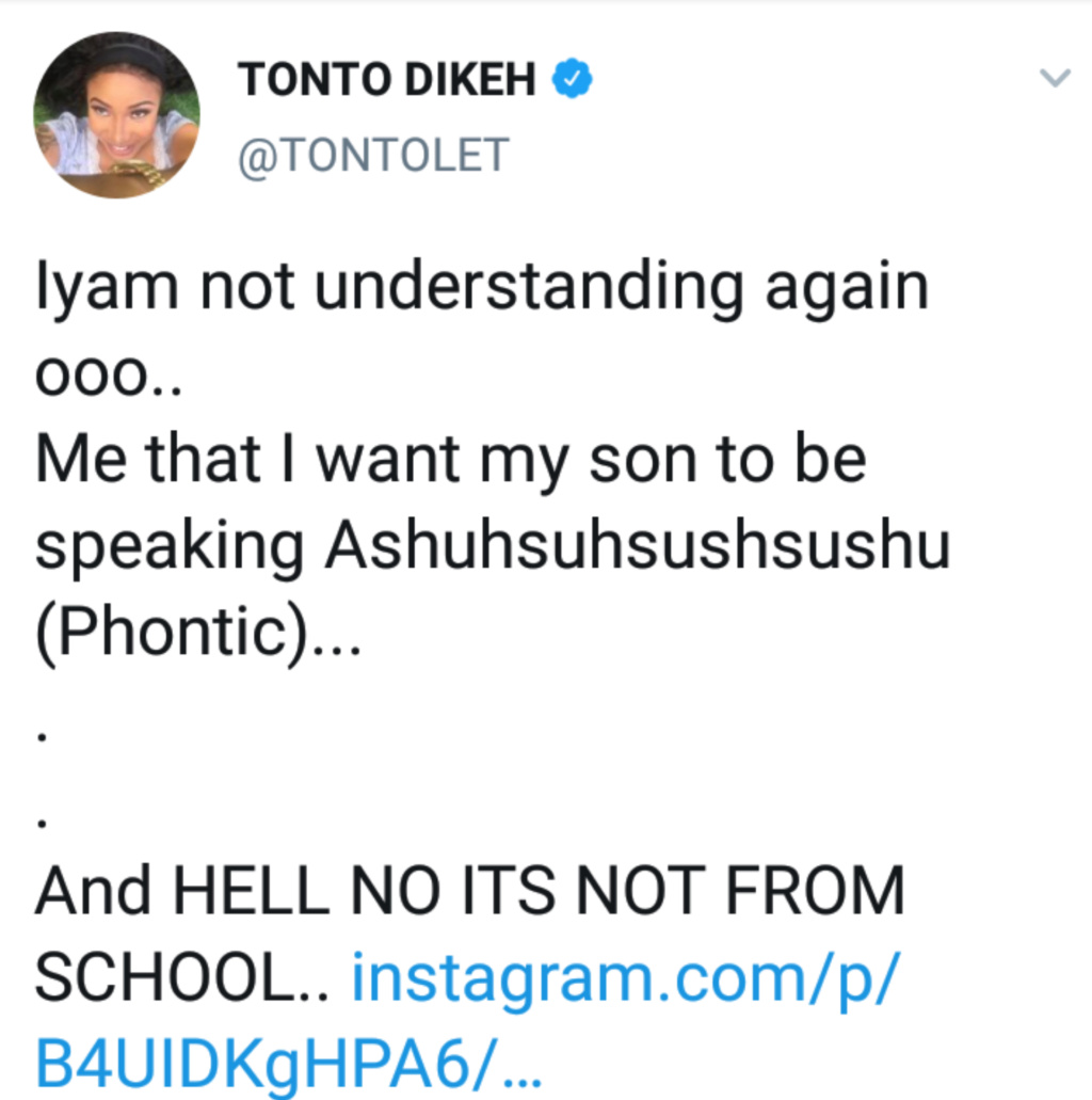 “I Pay Over N1.5m As School Fees For My Son” – Tonto Dikeh Says Inshot50