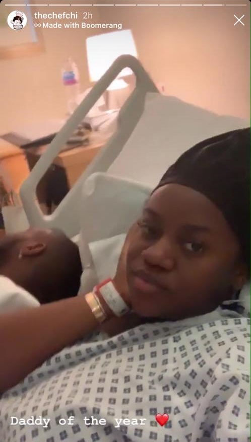 Chioma shares first video after welcoming son with Davido Whatsa11