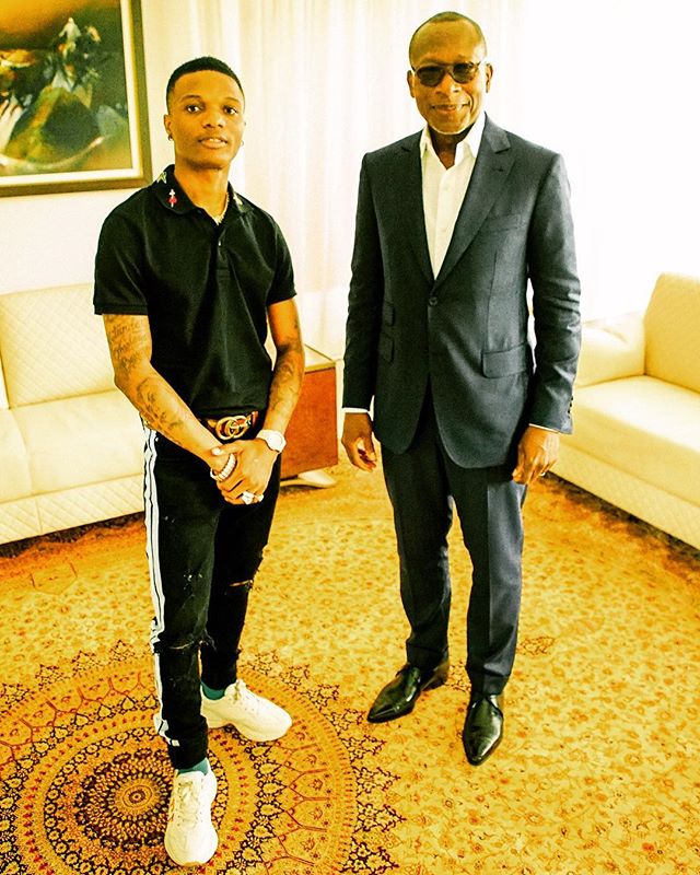 STAR BOY!! Wizkid Pictured With President Of Benin Republic (Photo) Wizzy10