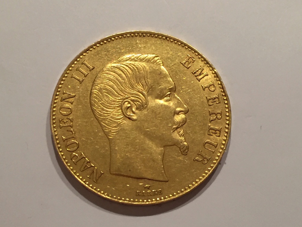 100 Francs Or Napoleon III 1855 A Img_6511