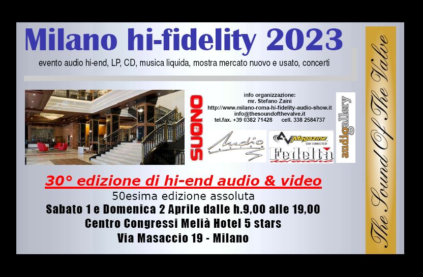 Milano hi fidelity 2023 - 30 edizione Hifi_m10