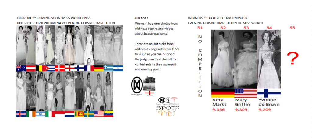 Miss Mundo 1955. Pronto: Hot Pick Top 8 Competencia Preliminar en Traje de Noche. 11_1_c12