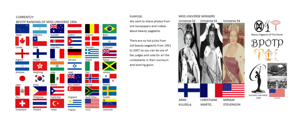 Miss Universo 1954. Pronto: Beauty Pageants Of The Planet (BPOTP) Ranking de Miss Universo 1954. 24_1_c10