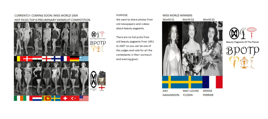 Miss Mundo 1954. Pronto: Hot Pick Top 6 Competencia Preliminar en Traje de Baño. 6_1_cs10