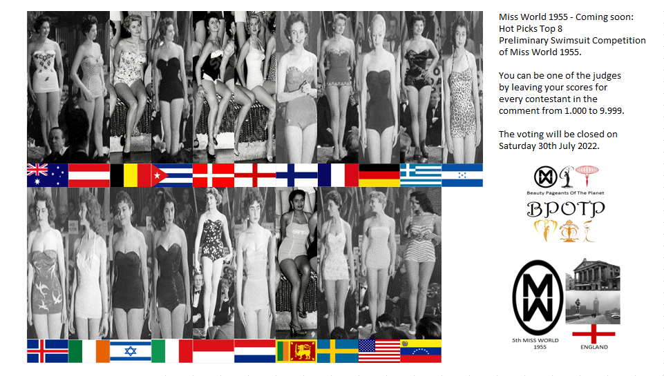 Miss Mundo 1955. Pronto: Hot Pick Top 8 Competencia Preliminar en Traje de Baño. 6_cs_h14