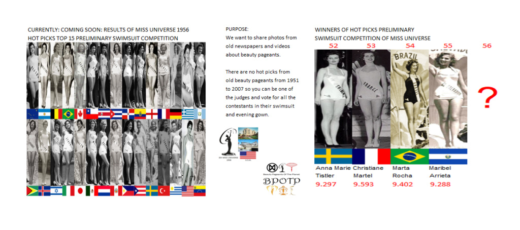 Miss Universo 1956 – Pronto: Resultados del Hot Picks Top 15 Competencia Preliminar en Traje de Baño. 7_1_cs14
