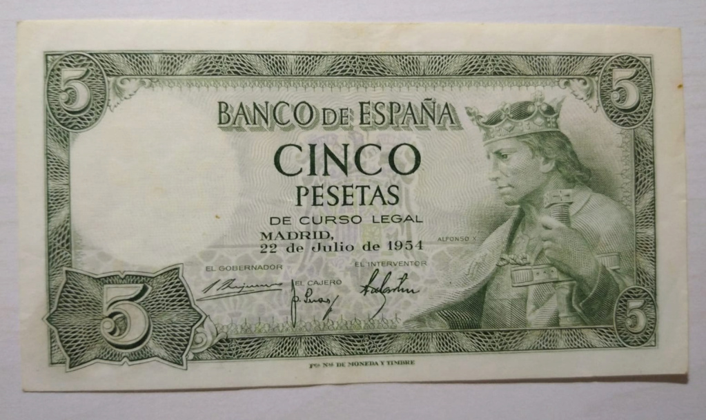 5 pesetas 1954 Alfonso X. Cómo empezo y cómo va 5_pese10