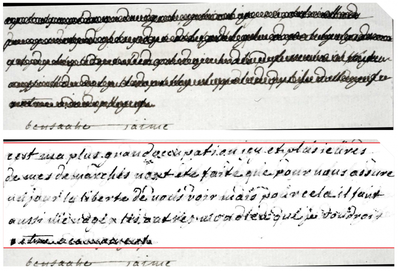 Écritures masquées / Écritures révélées. La correspondance de Marie-Antoinette aux rayons X aux Archives nationales Captur10