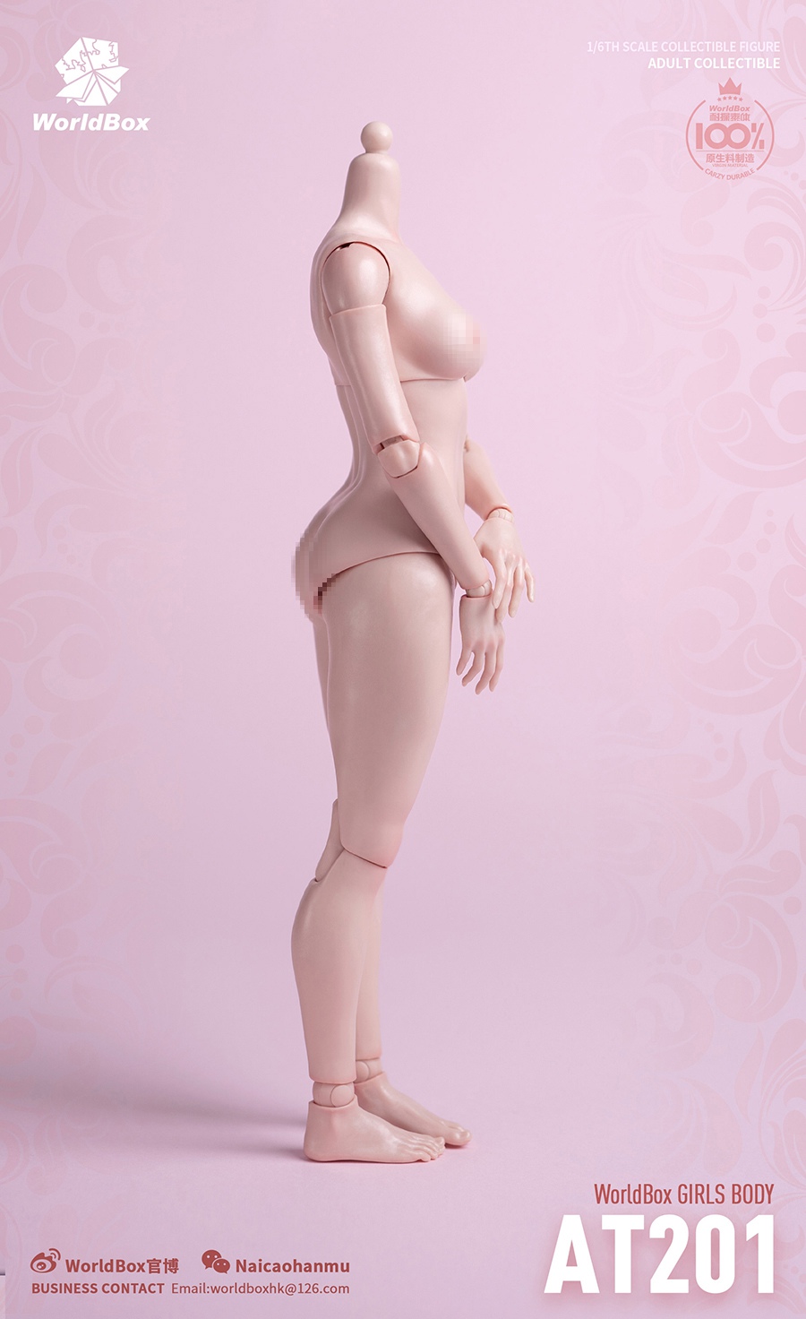2 - Worldbox GIRLS BODY (jointed female figure) at201/202 Fig410