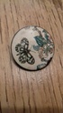 Brooch made from painted enamel (?) on a 1940s penny 20201212