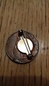 Brooch made from painted enamel (?) on a 1940s penny 20201213