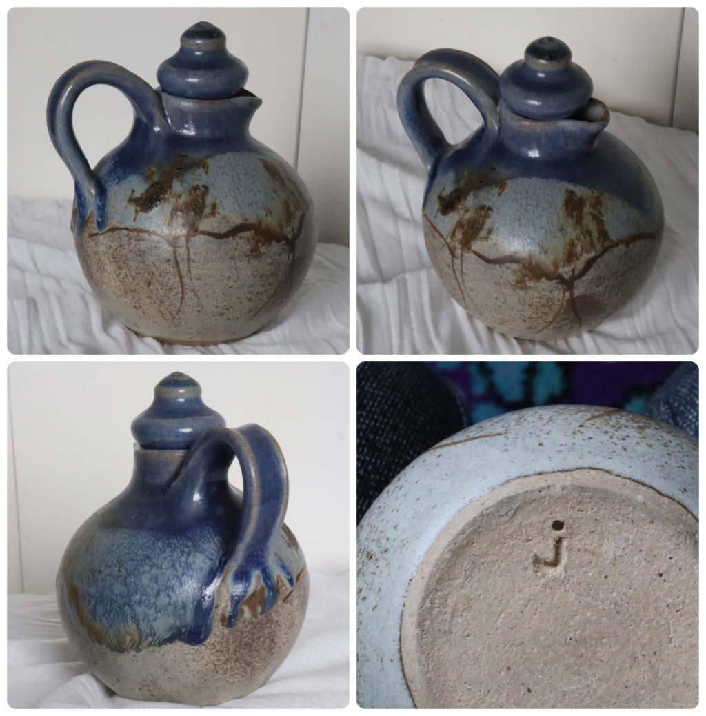 LITTLE JUG WITH STOPPER - marked 'j' to base J10