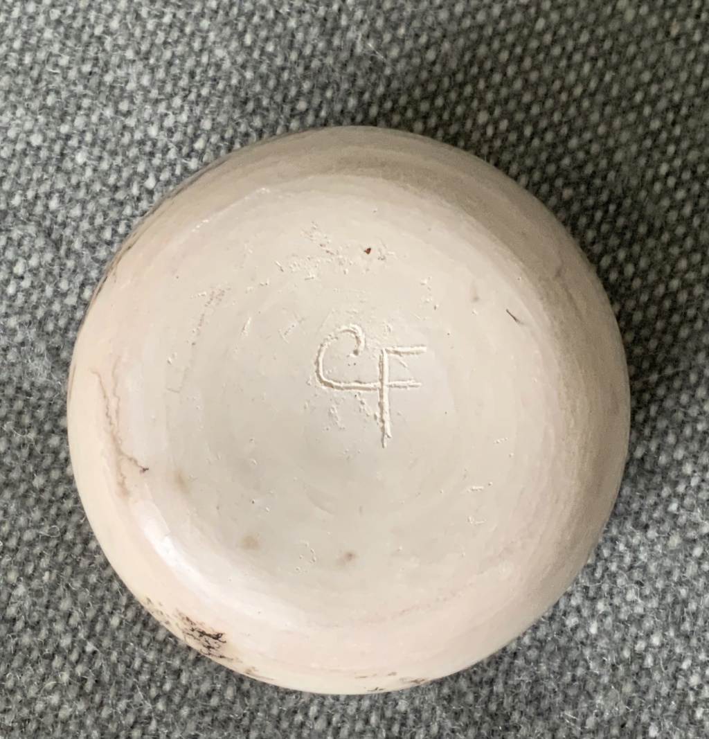 Naked raku vase, CF mark A78ddd10
