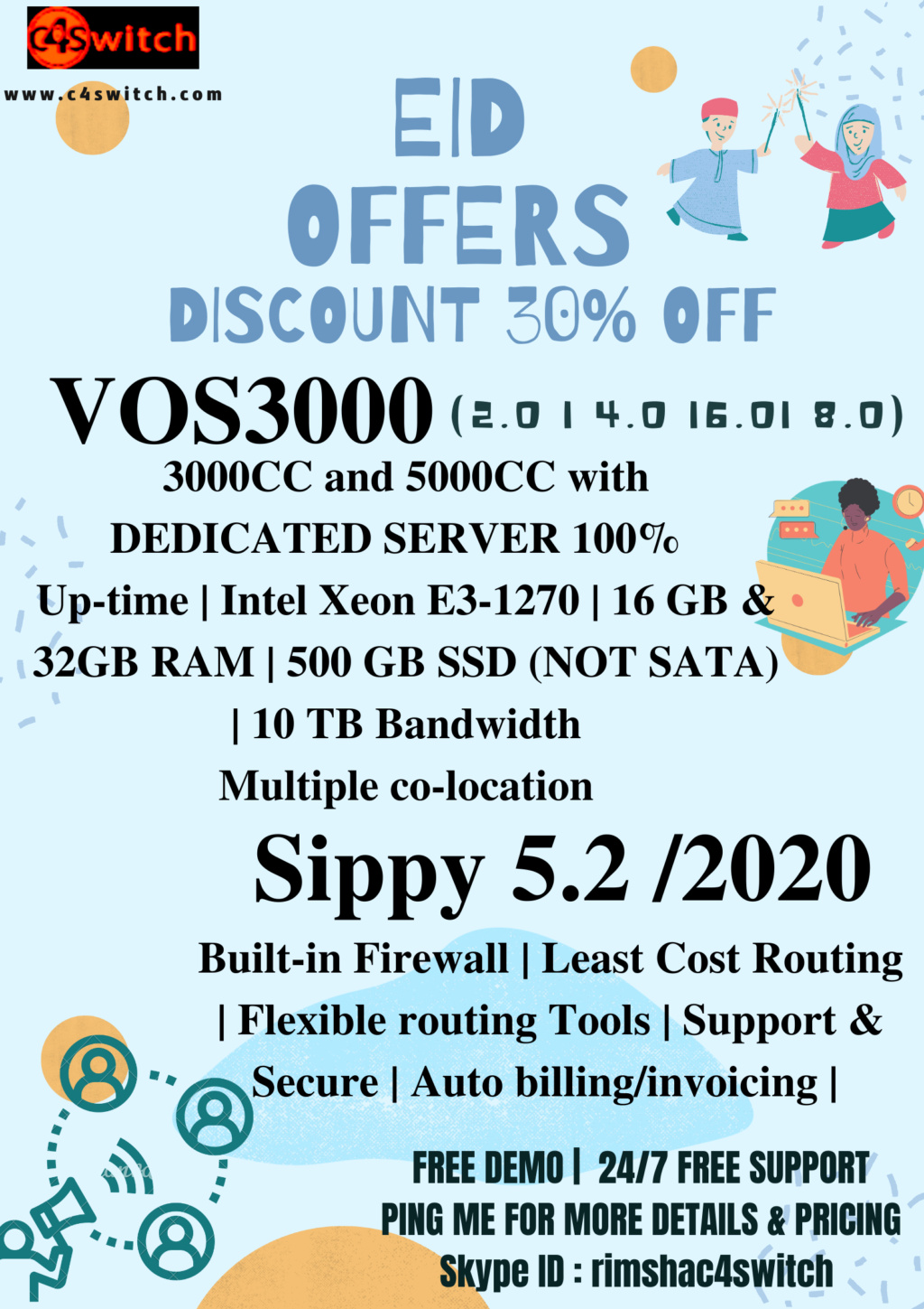  Reply New Topic EID OFFERS DISCOUNTS 30%OFF VOS3000 & SIPPY.. Eidd10